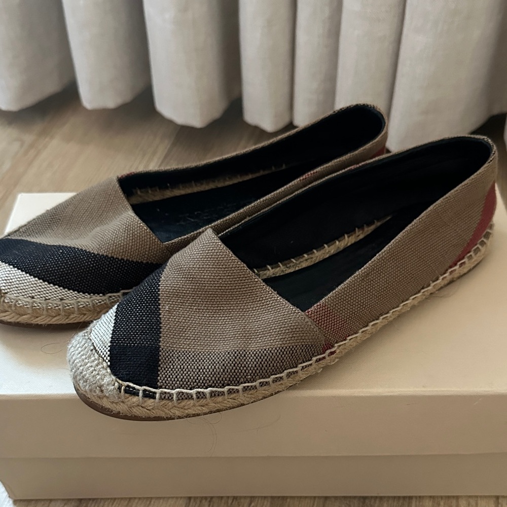 Burberry Black and Brown Espadrilles